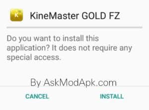 KineMaster Gold APK - Installation