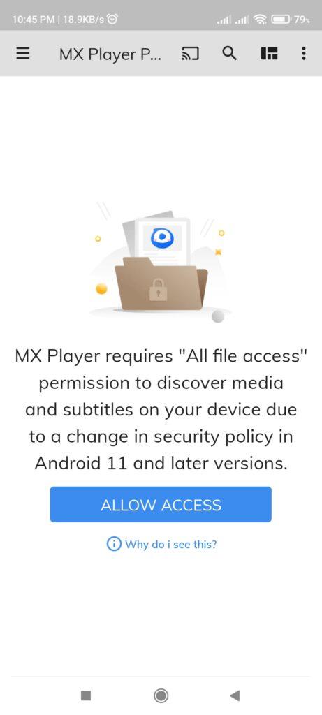 MX Player Pro Permissions