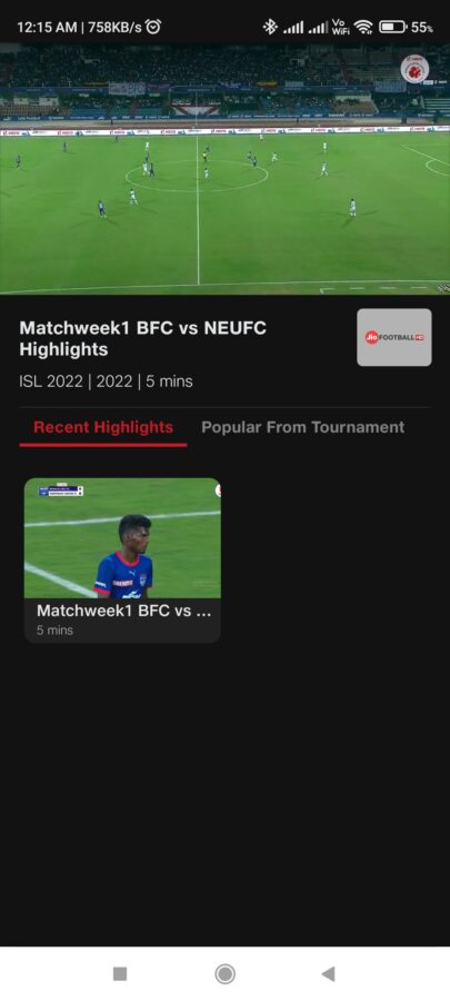 Sports Overview In Jio TV MOD Apk