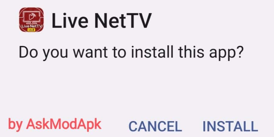 Install Live Net TV Apk