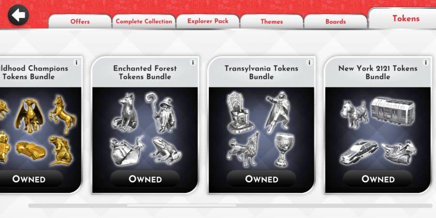 All Tokens Unlocked In Monopoly