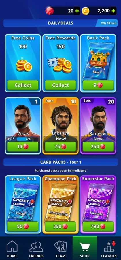 Get All Players For Free In Cricket League MOD Apk