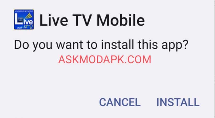 Install Live TV Mobile Apk