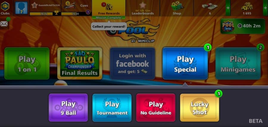 Play Special Modes In 8 Balls Pool MOD Apk