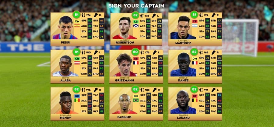 Select Your Captain In DLS 23