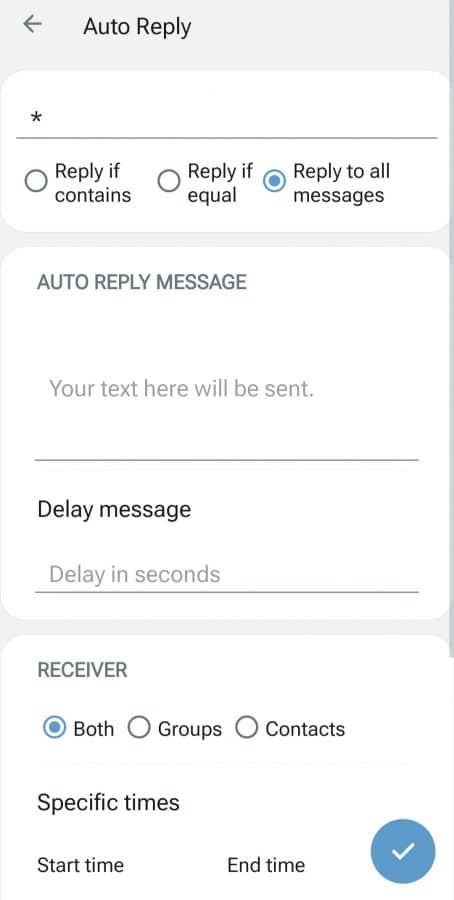 Auto Replay Messages In WhatsApp Plus Apk