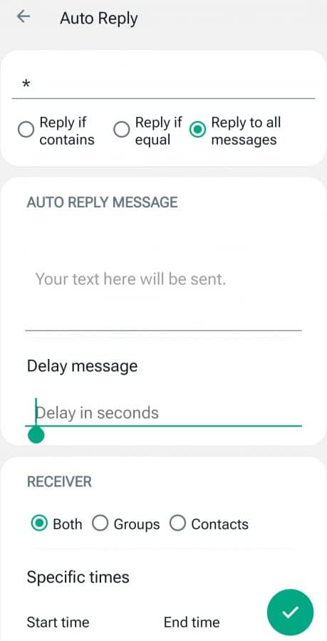 Setup Auto Reply On WhatsApp Gold